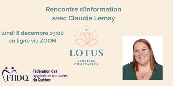 Rencontre avec Claudie Lemay, de LOTUS, services comptables