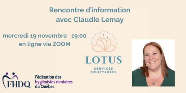 Rencontre avec LOTUS, services comptables