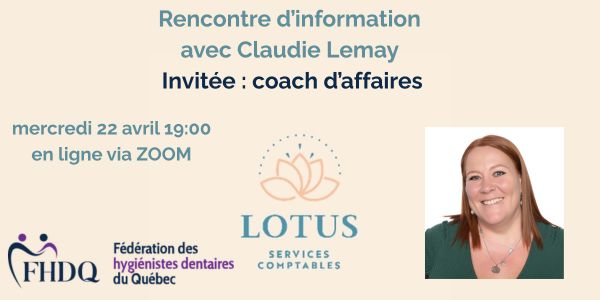 Rencontre du 22 avril 2026 avec une coach d'affaires
